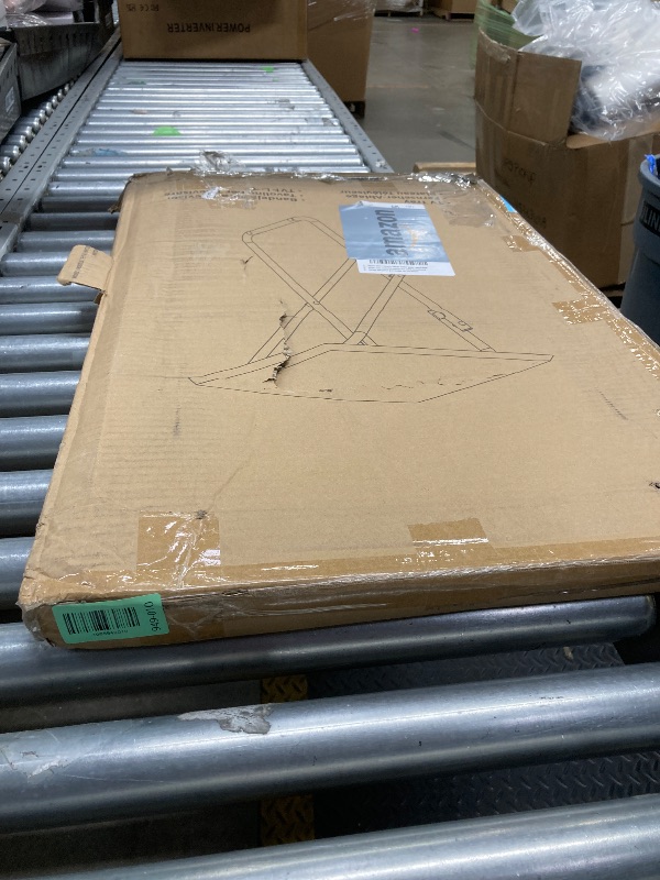 Photo 1 of *Chipped underside corners* HUANUO Folding TV Tray Table -Stable Tray Table with No Assembly Required, TV Dinner Tray for Eating, Foldable Snack Tables for Bed & Sofa (Black)