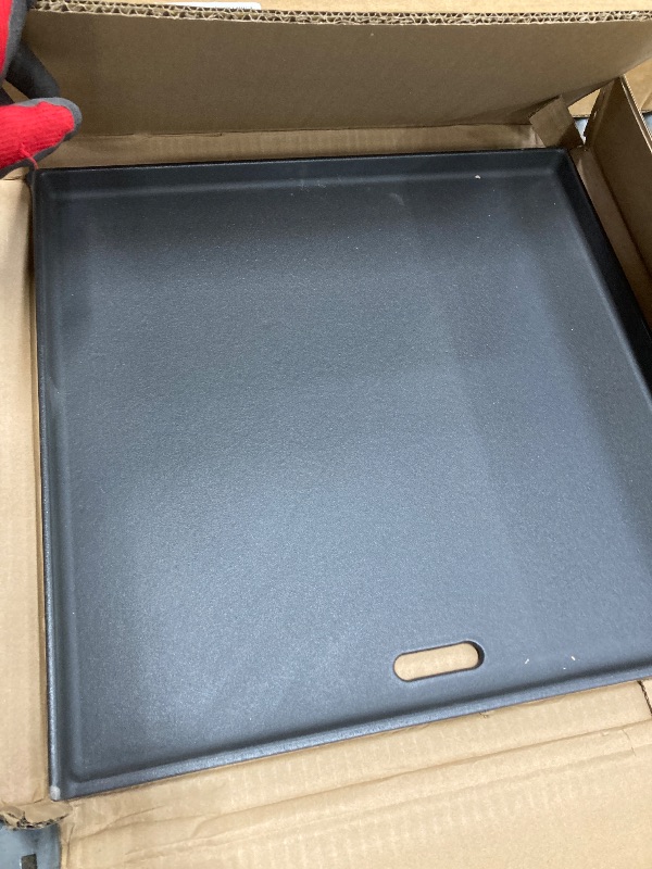 Photo 1 of *HEAVY* 16.3 x 15.8” Griddle Flat Top 7672 Grill Replacement Parts for Weber Genesis E-325S S-325S SX-325S EX-325S Spirit 200 300 Series Genesis II 300 II 400 Series Smokefire EX4 EX6 Accessories Cast Iron