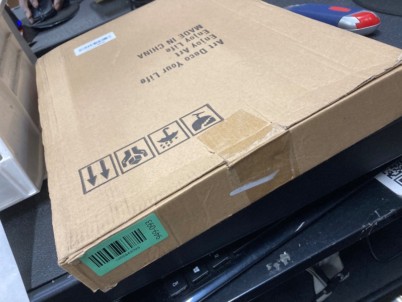 Photo 1 of *Missing Flower Painting* Ardemy Wall Art Set of 2 Flowers Canvas Wall Art Picture Tropical for Rustic Vintage Farmhouse Home Bedroom Kitchen Wall Decor, 12"x16"