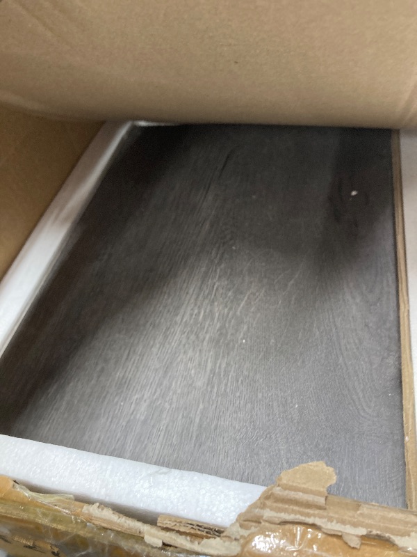 Photo 1 of *Damage to instructions* VASAGLE Side Table, Small End Table, Tall Nightstand for Living Room, Bedroom, Office, Bathroom, Misty Gray and Classic Black ULET273B68