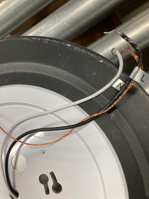 Photo 1 of ***(PARTS ONLY - SELLING AS IS )**** Pevfah Black Flush Mount Ceiling Light Fixture, Round LED Light Fixture, Modern Dimmable Bathroom Ceiling Lights for Hallway Living Room Bedroom Dining Room Entryway(11.81 Inch)