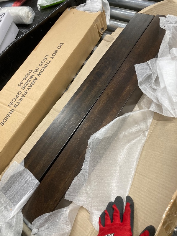 Photo 1 of *Table Unknown * JUST LEGS* Dark Wooden Legs for Table