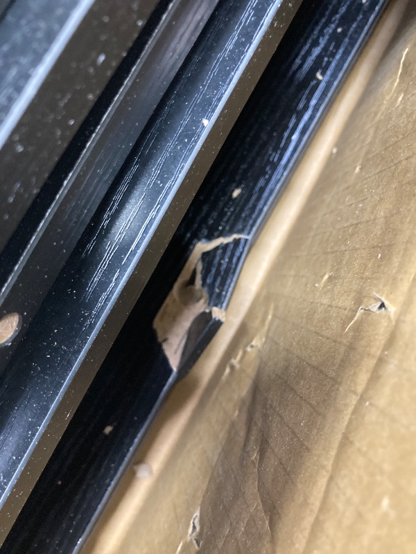 Photo 1 of *Pieces Damaged*  Jocoevol 6 Drawer Dresser for Bedroom, Modern Fluted Dresser, Bedroom Dressers with Drawers, Large Double Wooden Chest of Drawers for Living Room, Hallway, Black Dressers