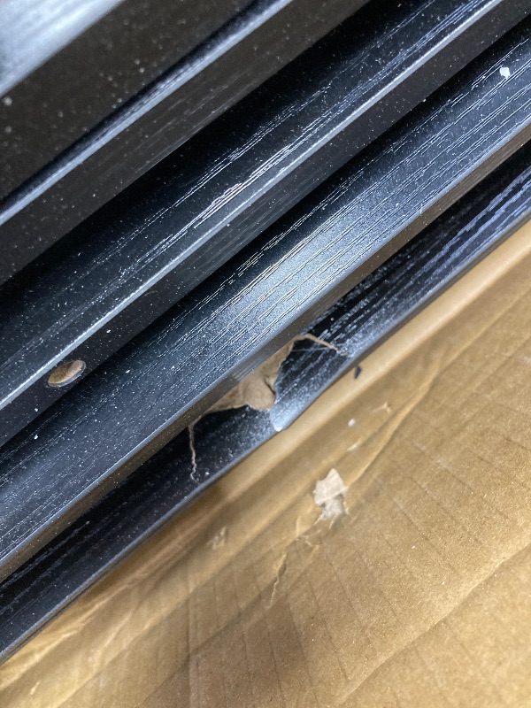 Photo 1 of *Pieces Damaged*  Jocoevol 6 Drawer Dresser for Bedroom, Modern Fluted Dresser, Bedroom Dressers with Drawers, Large Double Wooden Chest of Drawers for Living Room, Hallway, Black Dressers