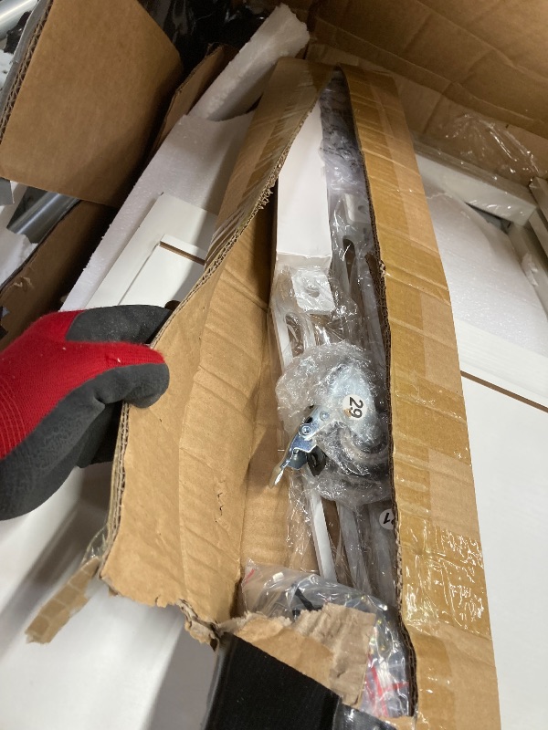 Photo 1 of *HEAVY *Chipped pieces/Scratched* Crafting Desk / Storage Desk