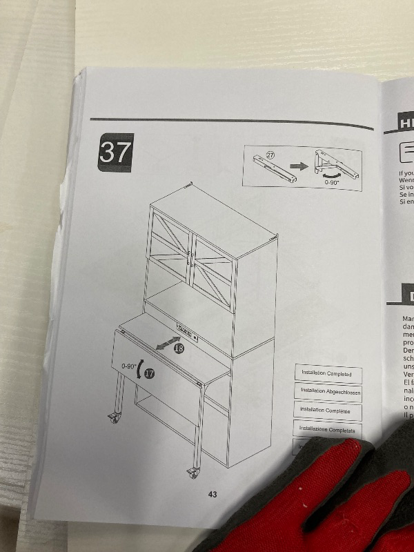 Photo 1 of *HEAVY *Chipped pieces/Scratched* Crafting Desk / Storage Desk