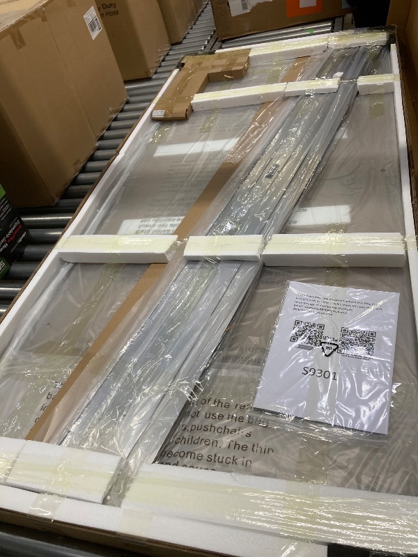 Photo 1 of *HEAVY* EASYWORC Frameless Pivot Shower Door 36"-38" W x 72" H, Swing Shower Glass Doors with Nano Explosion-Proof Film Tempered Glass 1/4"(6mm) Reversible Installtion, Brushed Nickel Finish