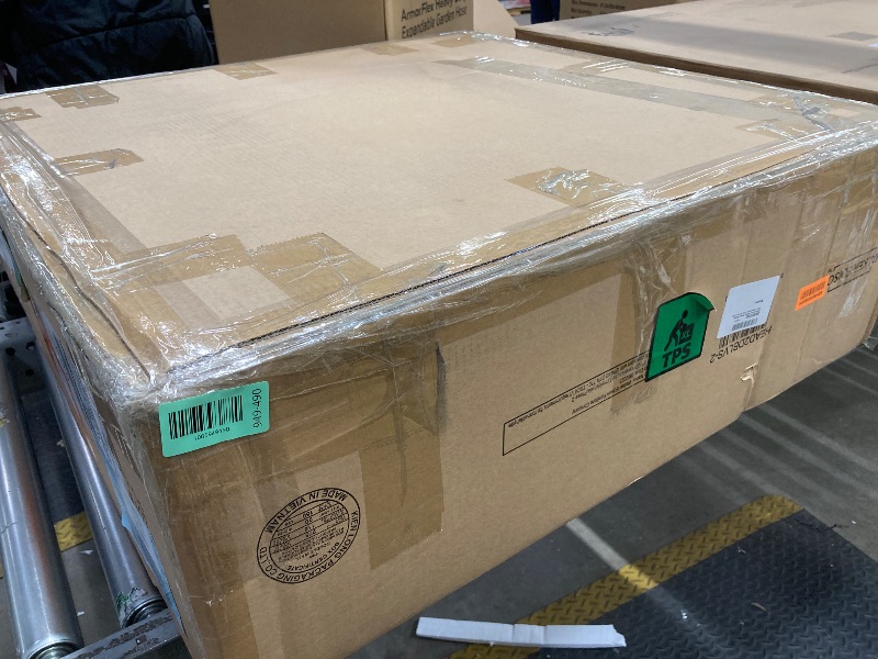 Photo 1 of *Box 2/2 Only* *Legs Only* Walker Edison Modern Vertical Reeded Plinth-Base Dining Table, 68 Inch, Black