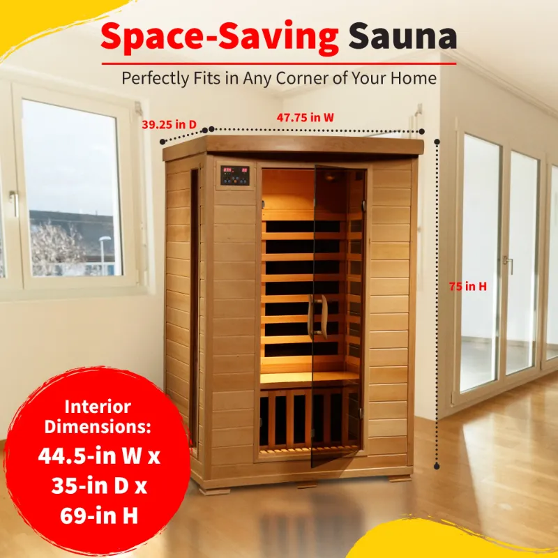 Photo 1 of *Boxes A,B,C all in set* Heatwave 2 Person Hemlock Infrared Sauna