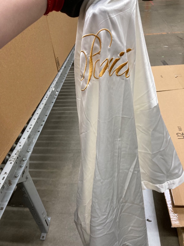 Photo 1 of *Stained* Size Unknown*  Bride Robe, White