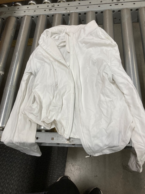 Photo 1 of *Stained* White Lightweight Zip up Jacket, L
