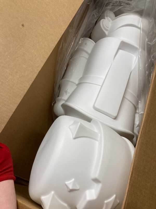 Photo 1 of *Head Piece is Missing* Step2 Nutcracker Prince Holiday DIY Décor, 6-Foot Tall (1.8m) Plastic Statue with Festive Centerpiece Appeal, Indoor/Outdoor, White