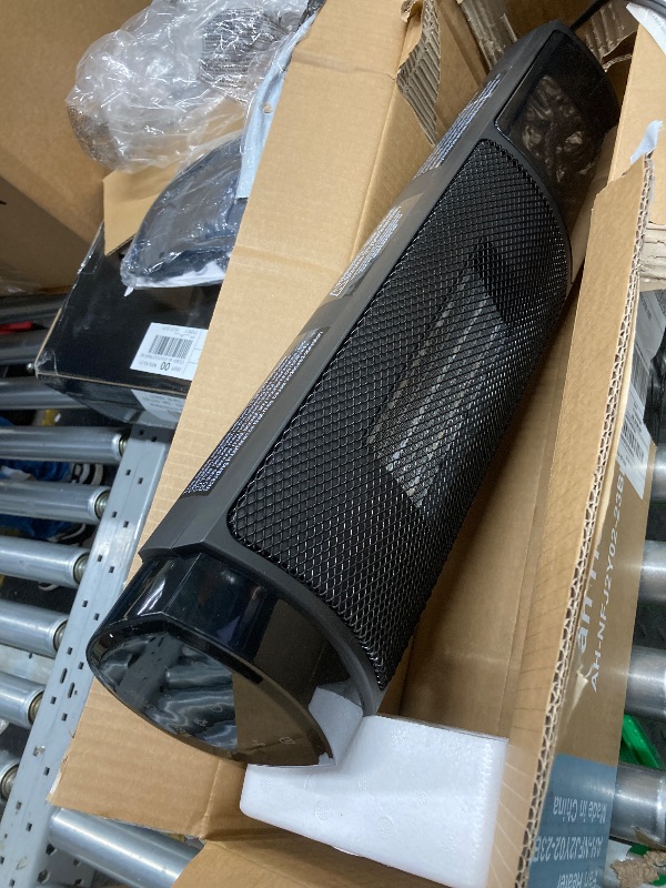 Photo 1 of *PARTS ONLY* * SELLING AS IS* EDX 1500W Space Heater for Indoor Use, 23" Electric Heater with 7 Light Colors, 70° Oscillation, Adjustable Thermostat & Remote, Tip-Over Protection, Black
