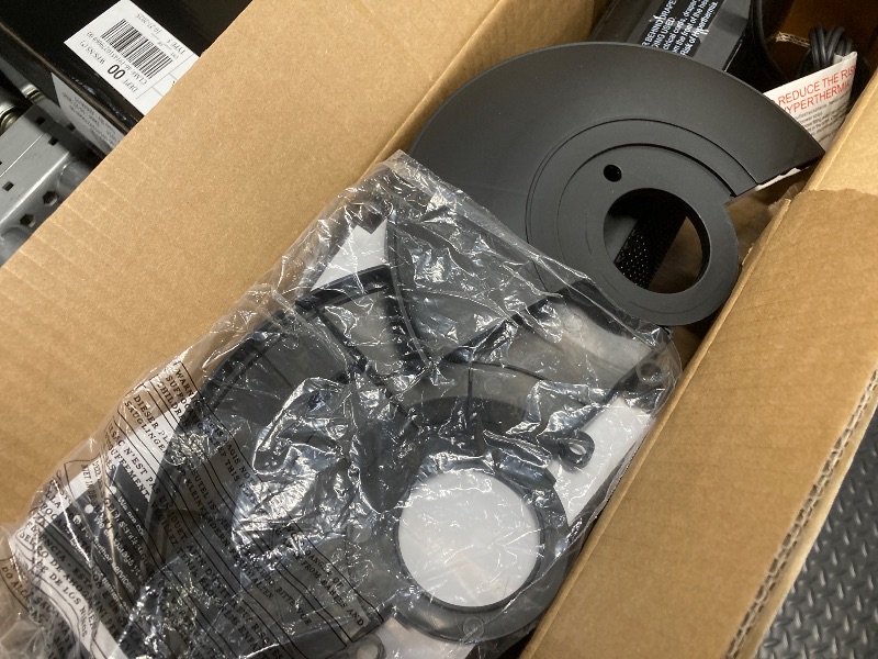 Photo 1 of *PARTS ONLY* * SELLING AS IS* EDX 1500W Space Heater for Indoor Use, 23" Electric Heater with 7 Light Colors, 70° Oscillation, Adjustable Thermostat & Remote, Tip-Over Protection, Black