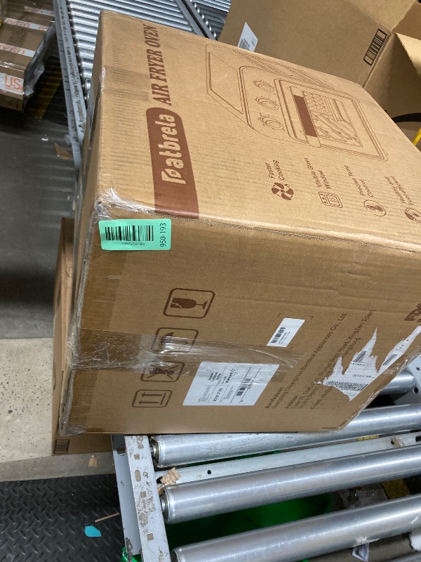 Photo 1 of *PARTS ONLY* SELLING AS IS* 19QT Air Fryer Toaster Oven with Convection, 5-in-1 Countertop Cooker, Visible Window, Oil Free, 1500W, Black