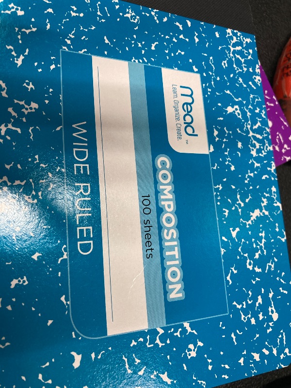 Photo 1 of ***4 NOTEBOOKS INCLUDED***Composition Wide Ruled Notebook 9.75"X7.5"-100 Sheets***4 NOTEBOOKS INCLUDED***