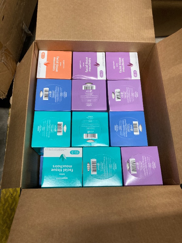 Photo 1 of ***24 BOXES INCLUDED***Amazon Basics 2-Ply Ultra Facial Tissue with Lotion, 75 Count