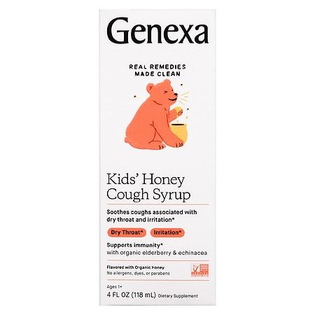 View 1 of ***3 BOTTLES INCLUDED***, Kids Cough Syrup Honey, 4 Oz***3 BOTTLES INCLUDED***