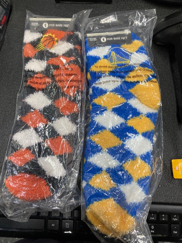 Photo 1 of *2 Pack* For Bare Feet NBA Cozy Socks