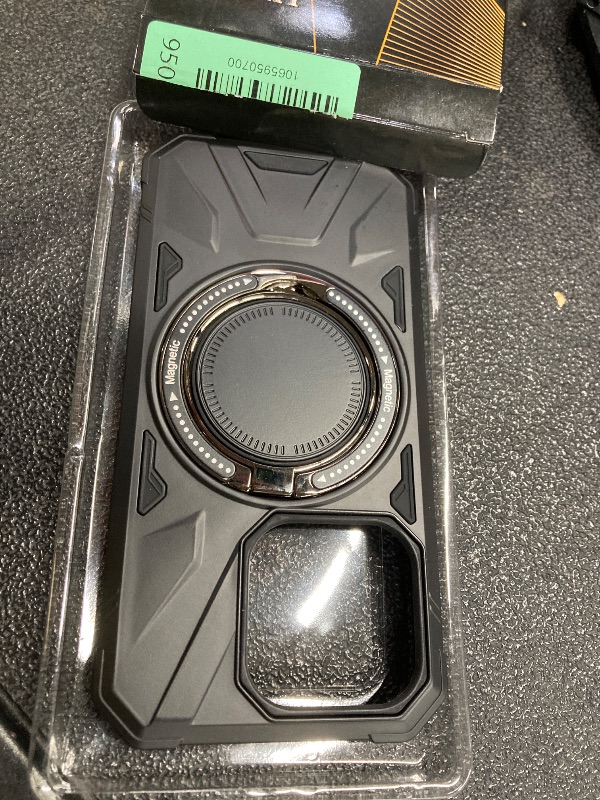 Photo 1 of *2 Pack* LUMARKE Strong Magnetic for iPhone 15 Pro Case - Military-Grade Drop Tested - Built-in Kickstand Shockproof Protective Phone Cover 6.1” for Women Girls - Black