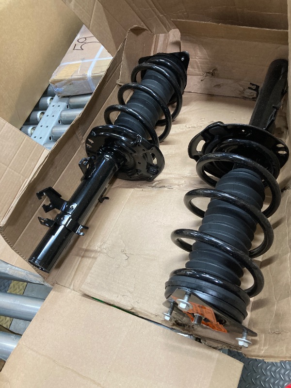 Photo 1 of *Rear Shock Absorbers Missing?* Tiezful 4PCS Front & Rear Struts Shock Assembly Fit For Nissan Rogue 2014-2017, Fit For Rogue Sport 2017-2020 Rear Shock Absorbers Suspension Kit w/Coil Spring Replacement 13661 13662 437328