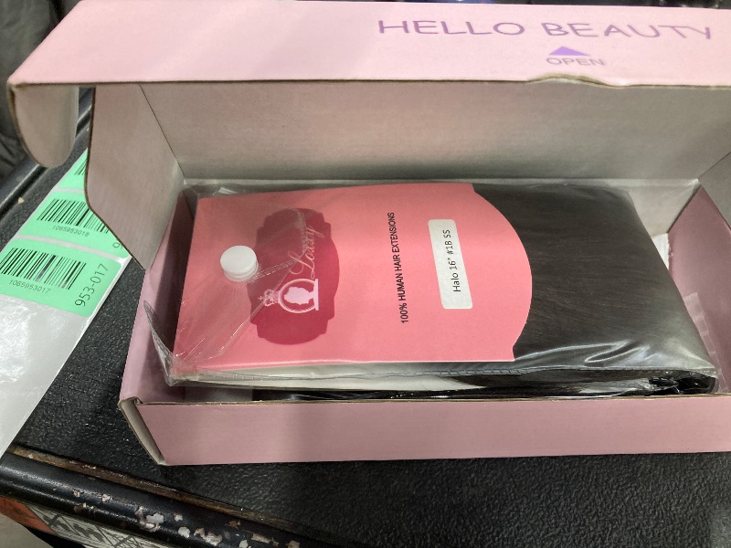 Photo 1 of  Yaki Bulk Human Synthetic Hair Extension 16 inch 1B