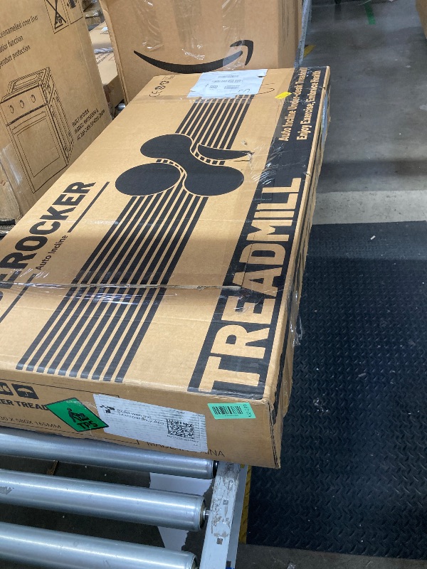 Photo 3 of PACEROCKER Walking Pad Treadmill with 12% 9-Level Auto Incline, 450 lbs Capacity Bluetooth Speaker Under Desk Treadmills for Home Hiking, 5 MPH, Black