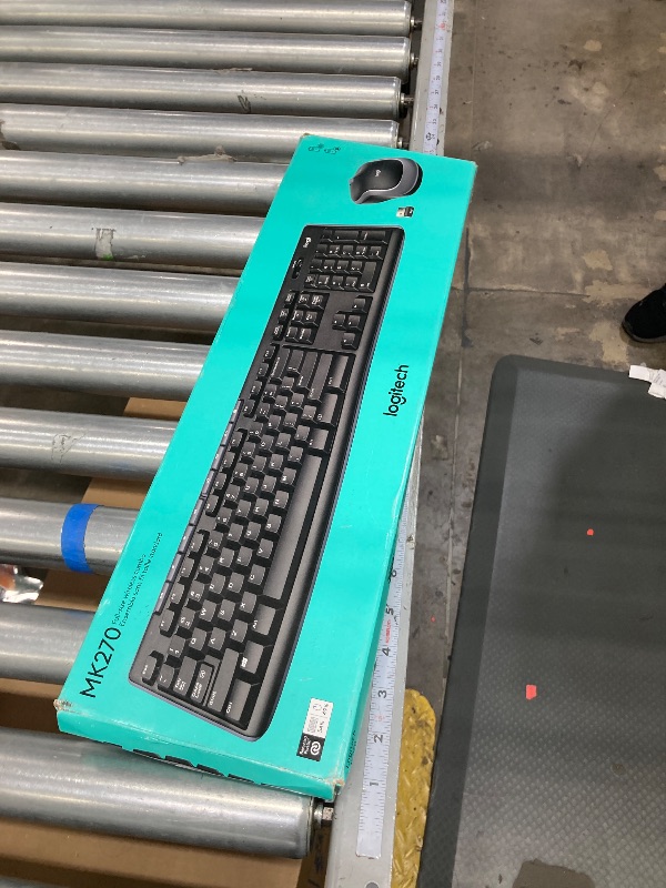 Photo 1 of ***(MISSING PARTS-SELLING AS IS )***Logitech MK270 Wireless Keyboard for Windows, 2.4 GHz, 8 Multimedia Keys, PC, Laptop, Wireless Keyboard Compact - Black
***(BOX RIPPED/TORN)***