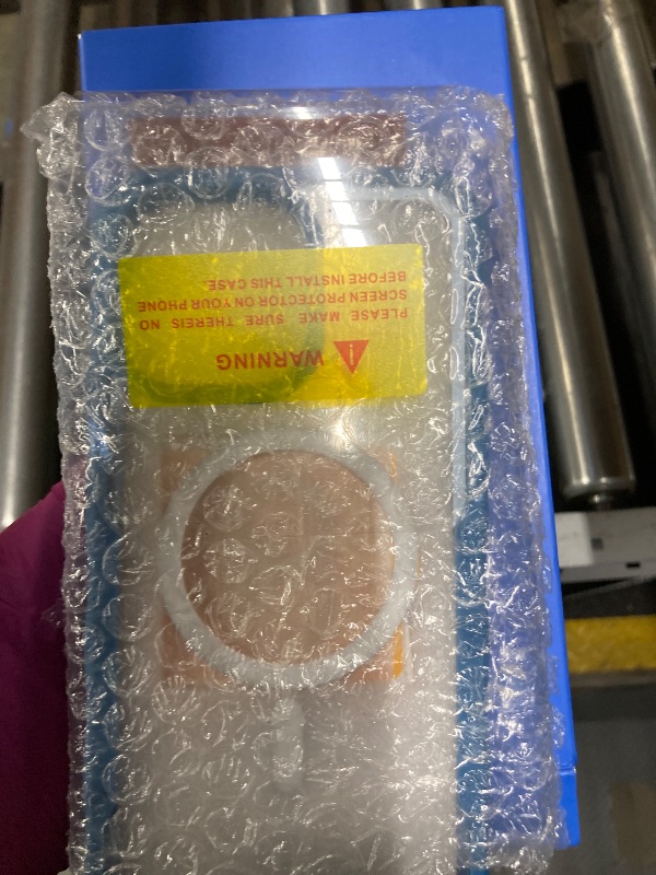 Photo 1 of ***only case***seacosmo for iPhone 14 Pro Max Case, Full Body Bumper with Built-in 9H Tempered Glass Privacy Screen Protector and Camera Lens Protector, Compatible with MagSafe, Shockproof Phone Case, 6.7", Blue