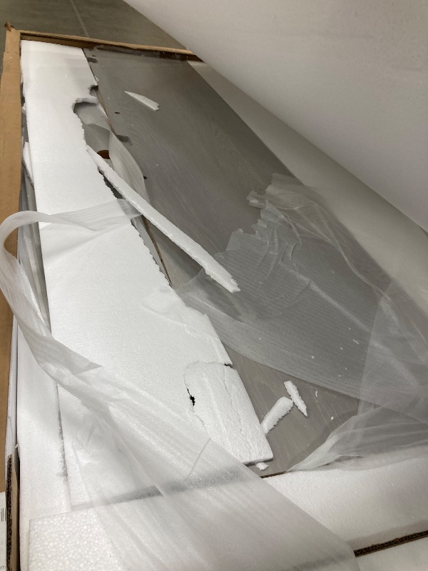 Photo 1 of *** BOX 1 OF 2 -MISSING PARTS -SELLING AS IS *** Bush Furniture L Shape Desk with Wire Management | Echo Collection Corner Bow Front Table for Home Office with Quick-to-Assemble Hardware | 72Wx77Lx30H