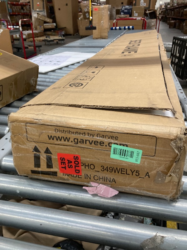 Photo 1 of ****reference*** ***only box ***Jocoevol Metal Bunk Bed Twin Over Full, Industrial Bunkbeds Heavy Duty Bed with Safety Guard Rails and Space-Saving Design, Steel Bed for School, Bedroom (Vintage Brown)