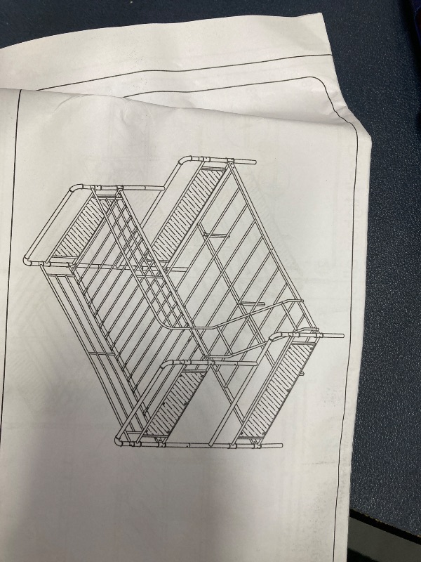 Photo 1 of ****reference*** ***only box ***Jocoevol Metal Bunk Bed Twin Over Full, Industrial Bunkbeds Heavy Duty Bed with Safety Guard Rails and Space-Saving Design, Steel Bed for School, Bedroom (Vintage Brown)