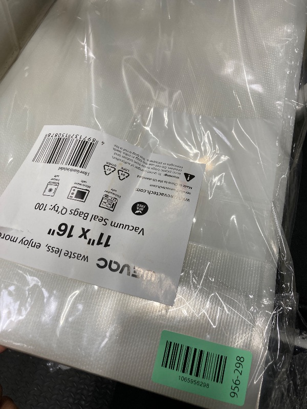 Photo 1 of [2024 Q4] 11" x 16" Vacuum Sealer Bags, 100 Count-Ideal for Food Storage, Sous Vide, and Meal Prep, Keep Food Fresh and Nutrients, Wevac Lite