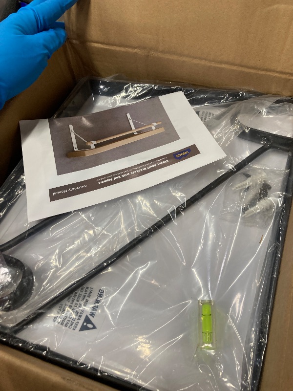 Photo 1 of 10-Pack Closet Rod Bracket, 10.8x10.8Inch Closet Shelf Brackets Heavy Duty Wall Mounted, Matte Black Steel Closet Rod Support Brackets Holder, 300 Lbs Load Capacity with Anchors Screws