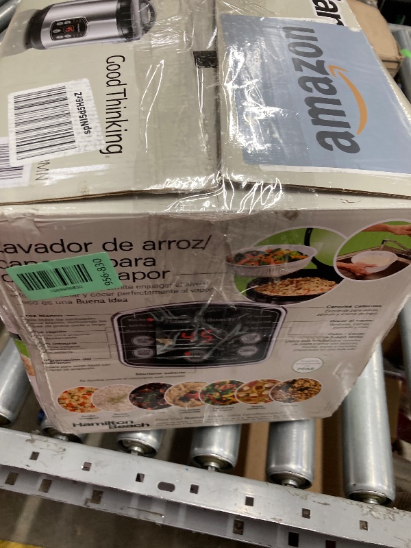 Photo 1 of  ** VERY USED*** 
Hamilton Beach Digital Programmable Rice Cooker & Food Steamer, 14 Cups Cooked (7 Uncooked) With Steam & Rinse Basket, Stainless Steel (37548)