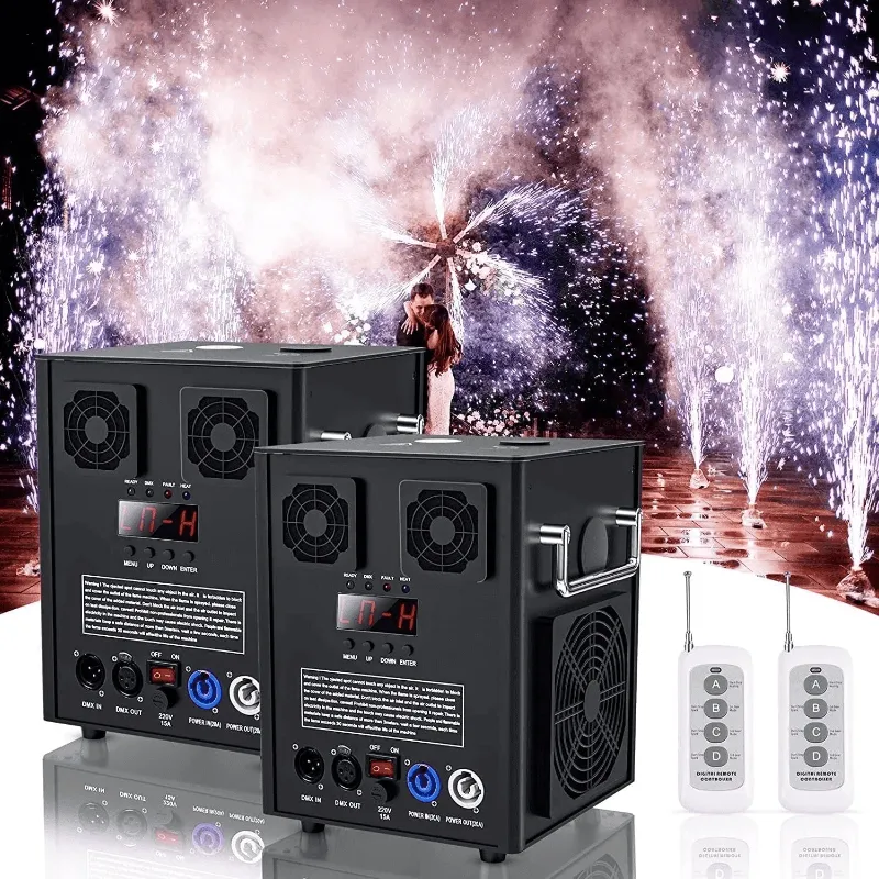 Photo 1 of ***PARTS ONLY -SELLING AS IS -ONE ONLY*** 1 PCS 700W Cold Spark Machine DMX512 Firework Machine 3-16ft Adjustable for Wedding Stage Party DJ Disco, Black ***(SOME SCUFFS/SCRATCHES)***