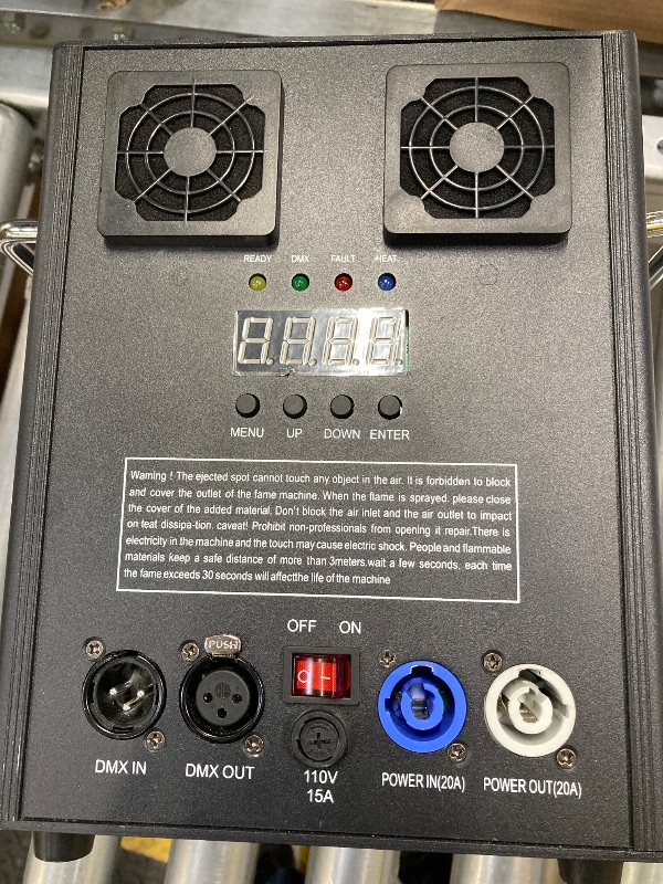 Photo 1 of ***PARTS ONLY -SELLING AS IS -ONE ONLY*** 1 PCS 700W Cold Spark Machine DMX512 Firework Machine 3-16ft Adjustable for Wedding Stage Party DJ Disco, Black ***(SOME SCUFFS/SCRATCHES)***