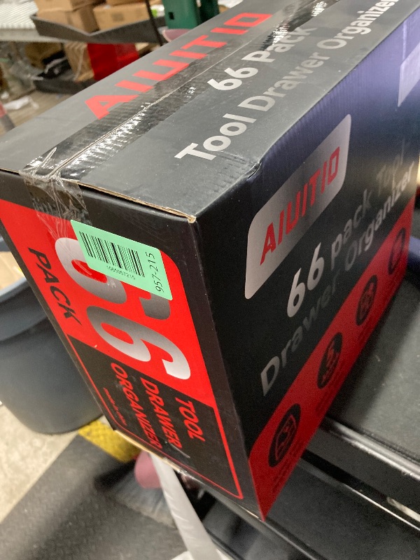 Photo 1 of  ** FACTORY SEAL ** AIUITIO 66 PCS Upgraded Tool Box Organizer Tray, 5 Sizes Toolbox Desk Drawer Organizer, Tool Box Tray, Toolbox Organization Storage for Rolling Tool Chest