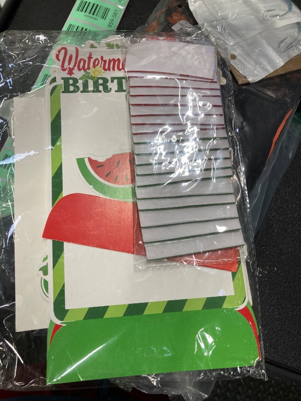 Photo 1 of 9pcs Watermelon Photo Honeycomb Centerpieces One in a Melon First Birthday Party Table Decorations Sweet One Watermelon Tabletop Centerpieces for Baby Shower 1st Birthday Table Topper Sign Decorations