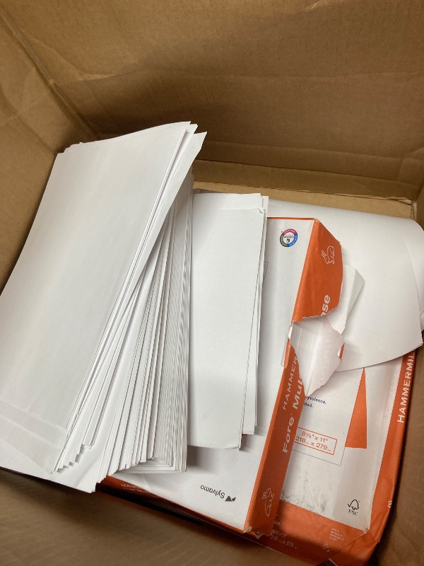 Photo 1 of **This is used, it's missing pieces and it's uncovered.****Hammermill Printer Paper, Fore Multipurpose 20 lb Copy Paper, 8.5 x 11-10 Ream (5,000 Sheets) - 96 Bright, Made in the USA, 103267C