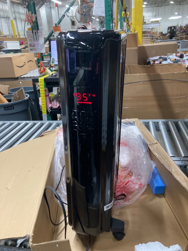 Photo 1 of ***used***PELONIS Oil Filled Radiator Heater for Indoor Use Large Room with Remote, Electric Space Heater with Thermostat, Energy Efficient with ECO Mode, 24H Timer, Quiet, Overheat & Tip-Over Protection, 1500W