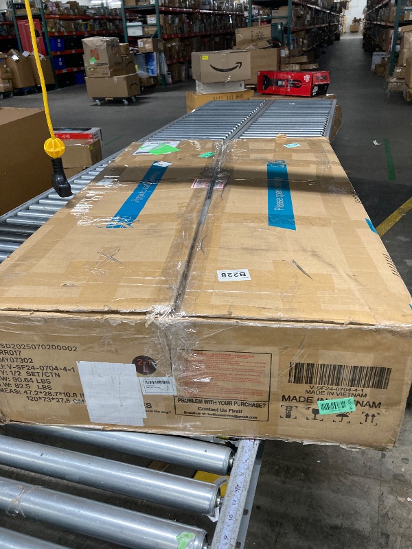 Photo 1 of **It's used; it's unknown if it's missing parts and if it works 100%.***104.72-inch 4-seat Sofa with 4 Pillows, Soft & Stain-Resistant