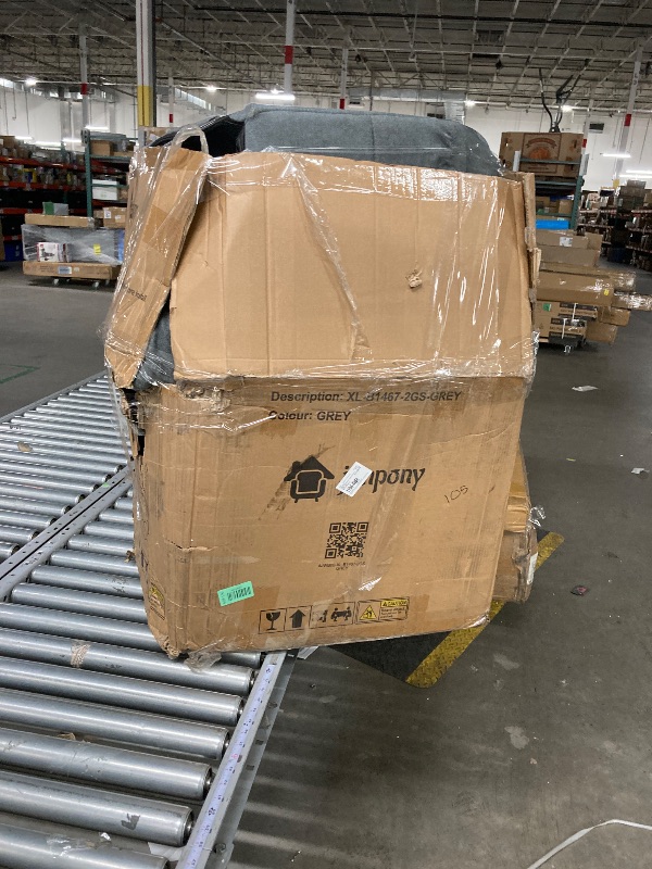 Photo 1 of **IT IS USED, MISSING PARTS AND IT IS UNKNOWN IF IT WORKS 100%****Rocker Recliner Chair with Heat and Massage, 360° Swivel Recliner Chairs for Adults, Oversized Recliner Single Sofa Seat with Cup Holders, Lazy Boy Recliner Single Sofa, Grey