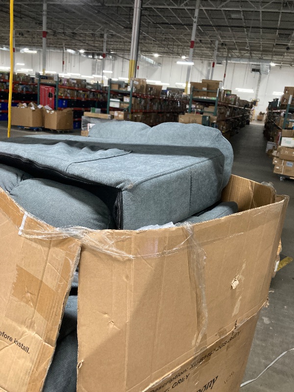 Photo 1 of **IT IS USED, MISSING PARTS AND IT IS UNKNOWN IF IT WORKS 100%****Rocker Recliner Chair with Heat and Massage, 360° Swivel Recliner Chairs for Adults, Oversized Recliner Single Sofa Seat with Cup Holders, Lazy Boy Recliner Single Sofa, Grey