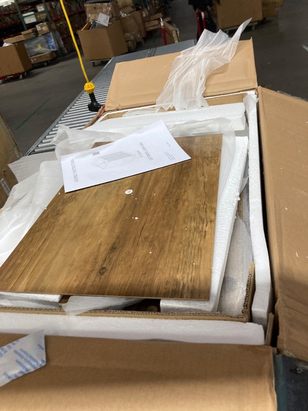 Photo 1 of **It's unknown if it's missing parts and used; it's also unknown if it works 100%.****Sweetcrispy 24" Modern Bathroom Vanity with Ceramic Basin, Undermount Vanity Sink Cabinet with 2 Doors and 1 Drawer, Free Standing Bathroom Storage Cabinet with Sink Com