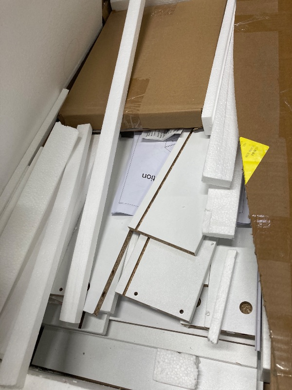 Photo 1 of **It's unknown if it's missing parts and used; it's also unknown if it works 100%.**** Black Chest of Drawers Dresser Wood Organizer Cabinet, 4 Drawer Nightstand Side Table, Furniture for Bedroom