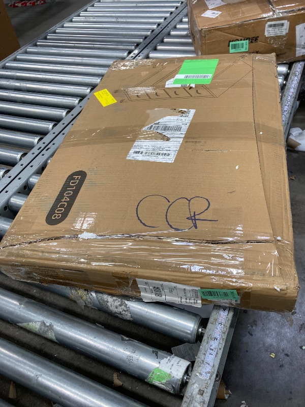 Photo 1 of **It's used; it's unknown if it's missing parts and if it works 100%.****Eunos Narrow Dresser with 4 Slim Drawers for Bathroom Storage Cabinet Hallway, Wood Grain Print