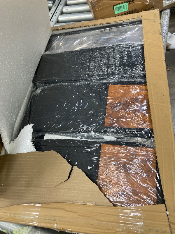 Photo 1 of **It's used; it's unknown if it's missing parts and if it works 100%.****Eunos Narrow Dresser with 4 Slim Drawers for Bathroom Storage Cabinet Hallway, Wood Grain Print