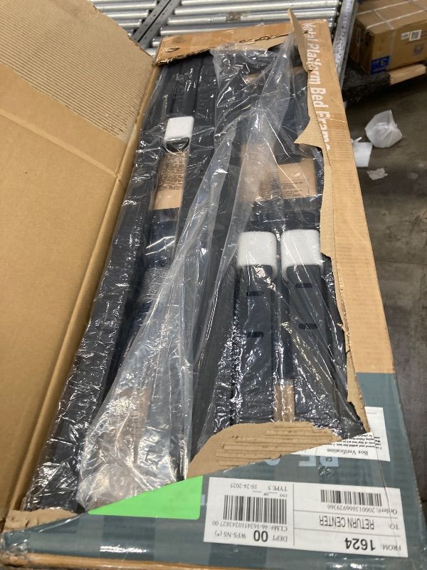 Photo 1 of **It's used; it's unknown if it's missing parts and if it works 100%.*****dx Bed Frame - Full Size Heavy Duty Platform Bed with Underbed Storage, 14-Inch High Steel Slat Support, Non-Slip