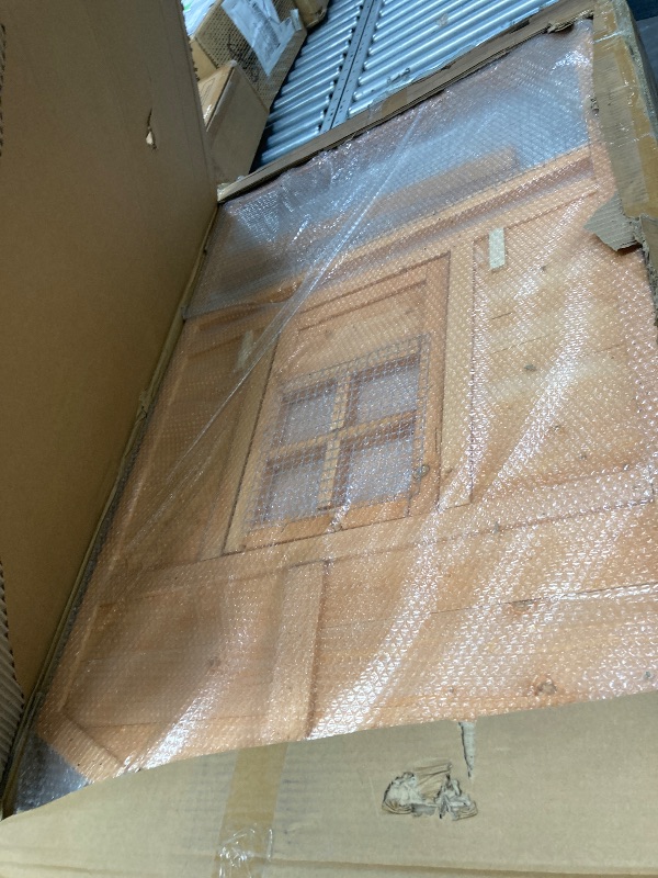 Photo 1 of **It's used, it's missing a part, and it's not known if it works 100%.*****Outdoor Medium 80'' Wooden Chicken Coop Nest Box Hen House Poultry Cage Pet Hutch Garden